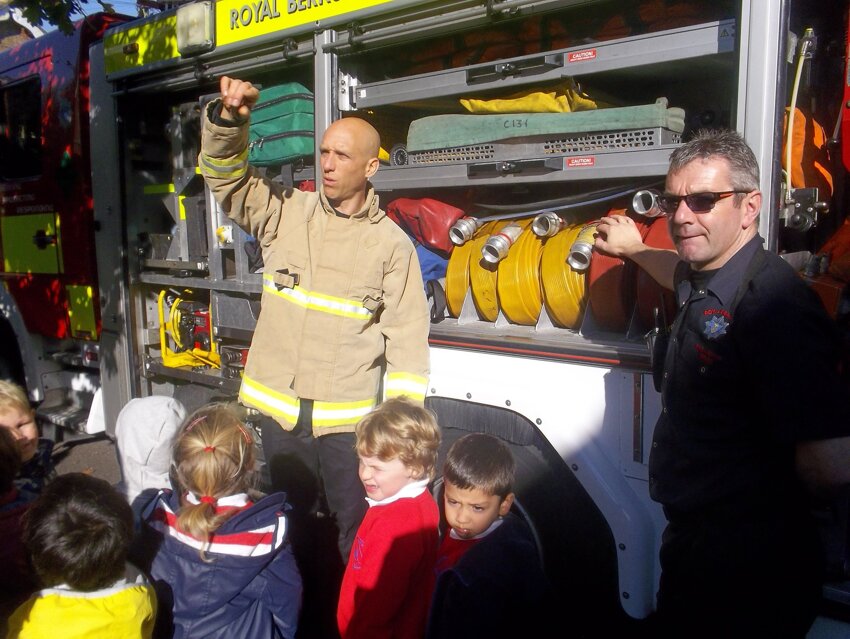 Image of The local Fire Service visits Foundation