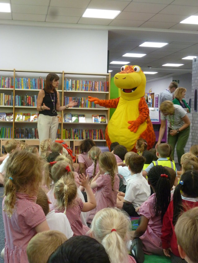 Image of Reception meet Dino at Windsor Library